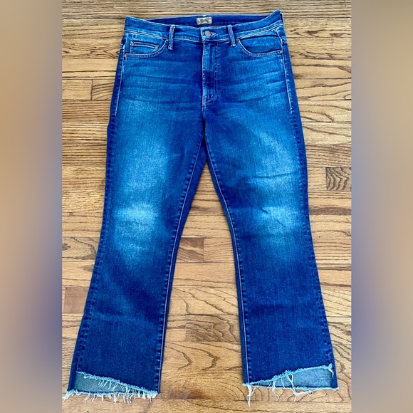 MOTHER Denim - Mother Denim Jeans The Insider Crop Step Fray The Streets are Talking Size 30